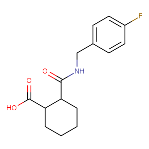 2-{[(4-fluorobenzyl)amino]carbonyl}cyclohexanecarboxylic acid