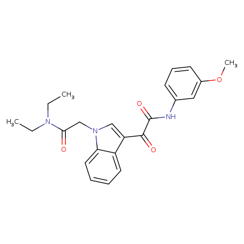 N,N-diethyl-2-(3-{[(3-methoxyphenyl)carbamoyl]carbonyl}-1H-indol-1-yl)acetamide