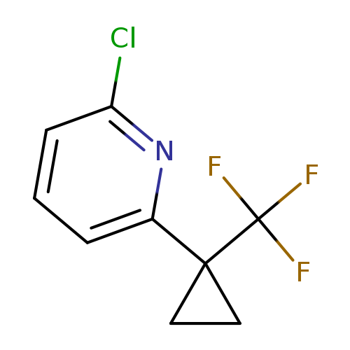 2-chloro-6-[1-(trifluoromethyl)cyclopropyl]pyridine