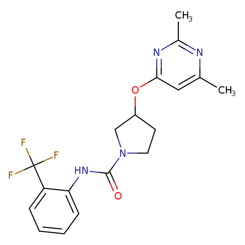 3-[(2,6-dimethylpyrimidin-4-yl)oxy]-N-[2-(trifluoromethyl)phenyl]pyrrolidine-1-carboxamide