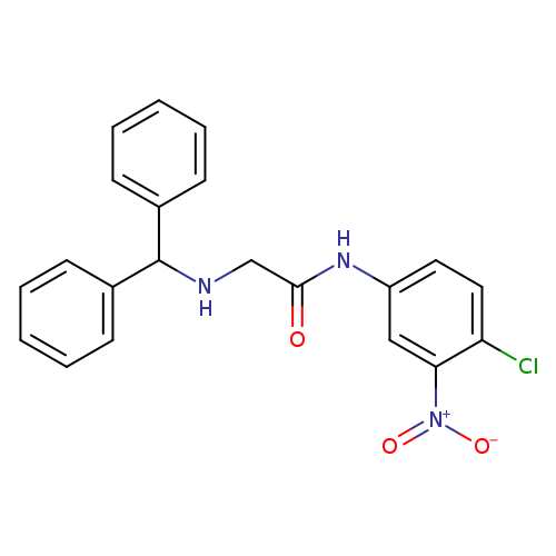 N-(4-chloro-3-nitrophenyl)-2-[(diphenylmethyl)amino]acetamide