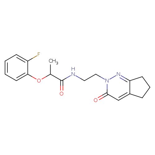 2-(2-fluorophenoxy)-N-(2-{3-oxo-2H,3H,5H,6H,7H-cyclopenta[c]pyridazin-2-yl}ethyl)propanamide