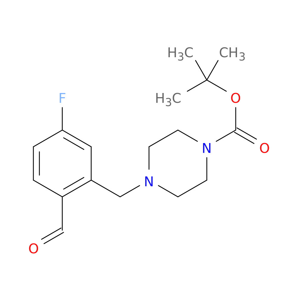 tert-butyl 4-[(5-fluoro-2-formylphenyl)methyl]piperazine-1-carboxylate