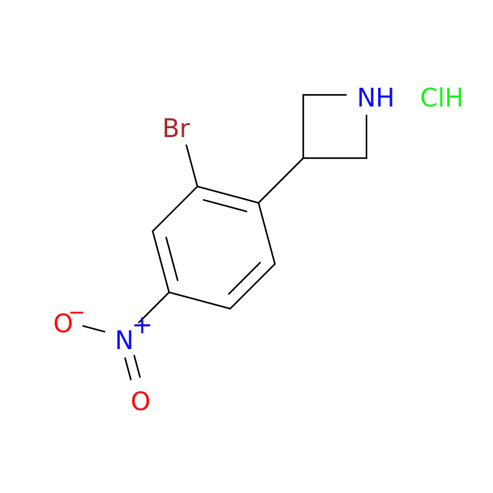 3-(2-bromo-4-nitrophenyl)azetidine hydrochloride