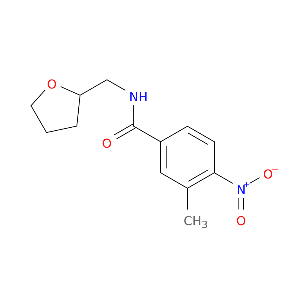 3-methyl-4-nitro-N-[(oxolan-2-yl)methyl]benzamide