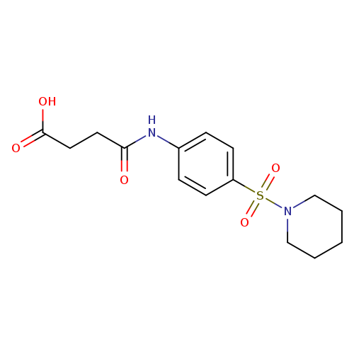 4-Oxo-4-((4-(piperidin-1-ylsulfonyl)phenyl)amino)butanoic acid