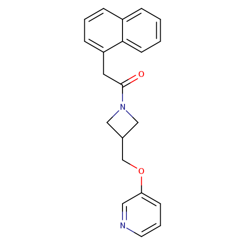 2-(naphthalen-1-yl)-1-{3-[(pyridin-3-yloxy)methyl]azetidin-1-yl}ethan-1-one
