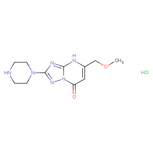5-(methoxymethyl)-2-(piperazin-1-yl)-4H,7H-[1,2,4]triazolo[1,5-a]pyrimidin-7-one hydrochloride