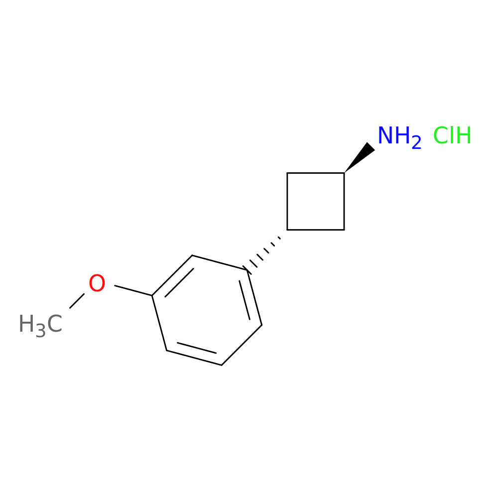 (1r,3r)-3-(3-methoxyphenyl)cyclobutan-1-amine hydrochloride