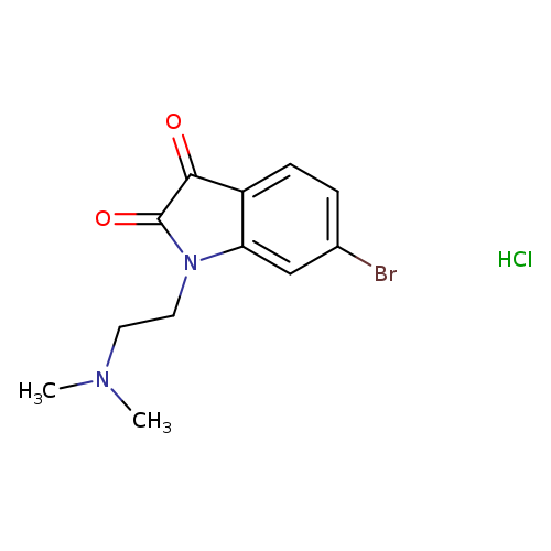 6-bromo-1-[2-(dimethylamino)ethyl]-2,3-dihydro-1H-indole-2,3-dione hydrochloride