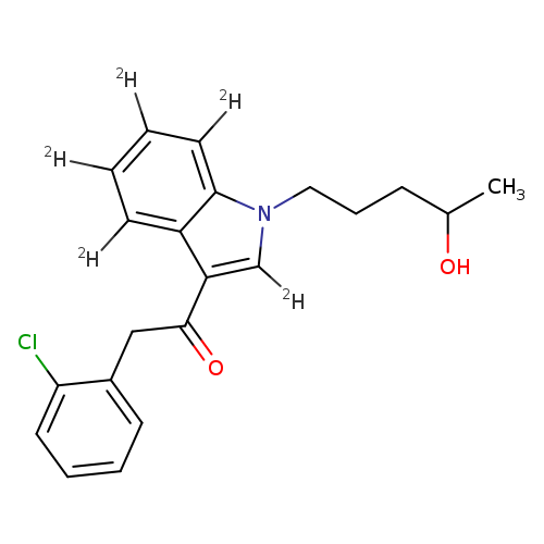 2-(2-chlorophenyl)-1-(1-(4-hydroxypentyl)-1H-indol-3-yl)ethan-1-one-2,4,5,6,7-d5