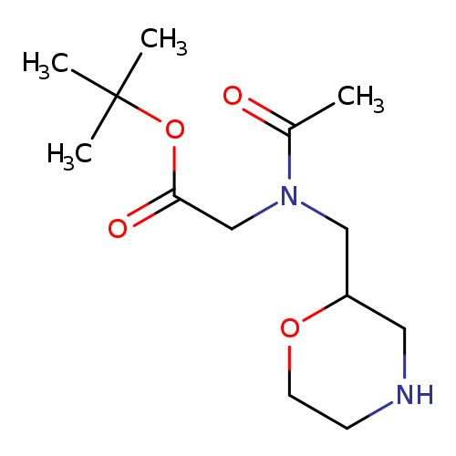 tert-butyl 2-[n-(morpholin-2-ylmethyl)acetamido]acetate