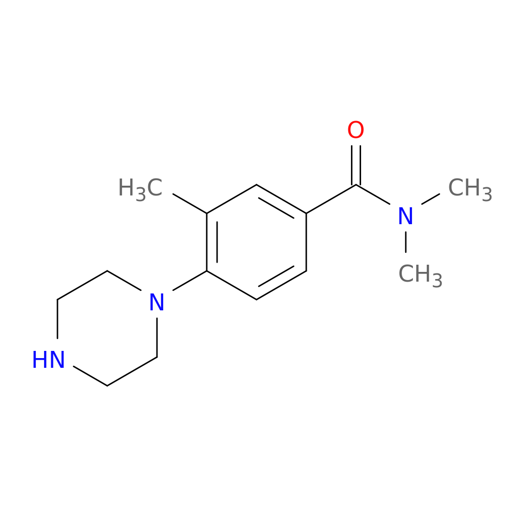 N,N,3-trimethyl-4-(piperazin-1-yl)benzamide