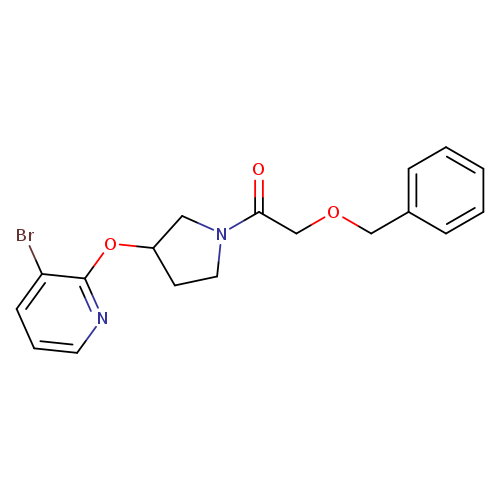 2-(benzyloxy)-1-{3-[(3-bromopyridin-2-yl)oxy]pyrrolidin-1-yl}ethan-1-one