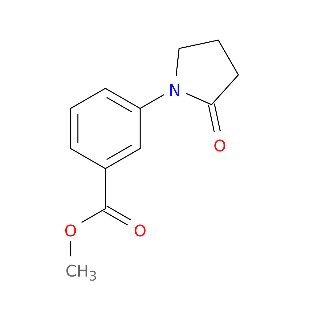 benzoic acid, 3-(2-oxo-1-pyrrolidinyl)-, methyl ester
