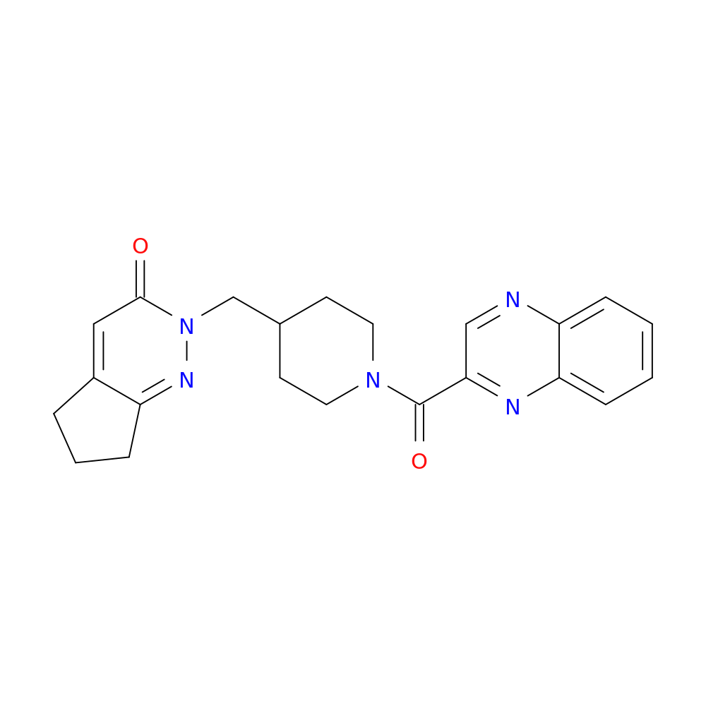 2-{[1-(quinoxaline-2-carbonyl)piperidin-4-yl]methyl}-2H,3H,5H,6H,7H-cyclopenta[c]pyridazin-3-one