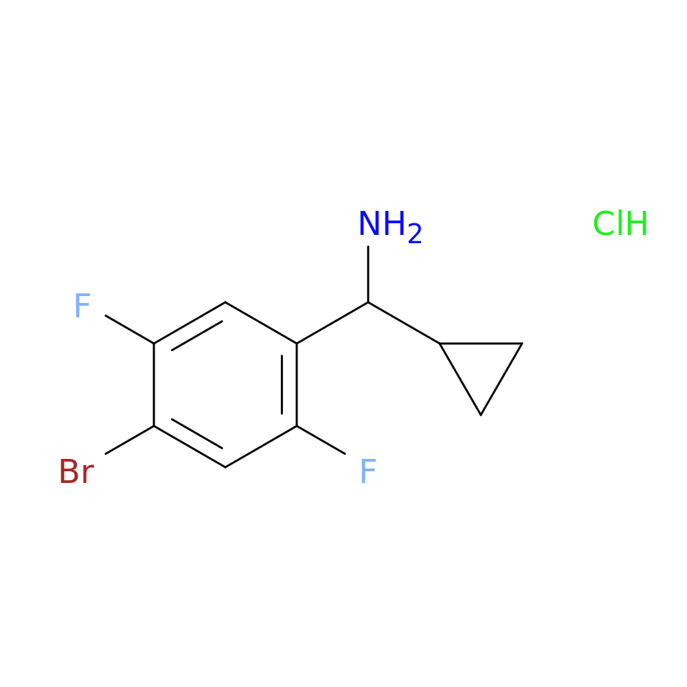 (4-bromo-2,5-difluorophenyl)(cyclopropyl)methanamine hydrochloride