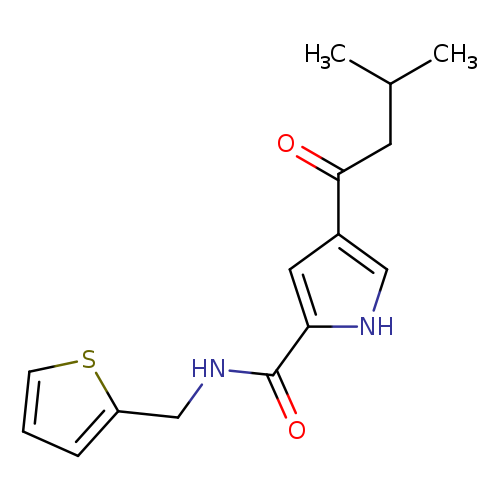 4-(3-methylbutanoyl)-N-[(thiophen-2-yl)methyl]-1H-pyrrole-2-carboxamide