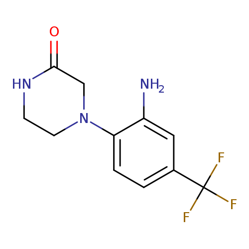 4-[2-amino-4-(trifluoromethyl)phenyl]piperazin-2-one