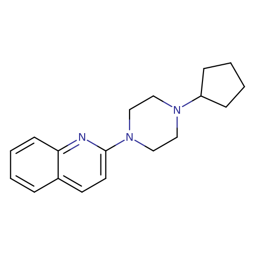 2-(4-cyclopentylpiperazin-1-yl)quinoline