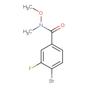 4-Bromo-3-fluoro-N-methoxy-N-methyl-benzamide