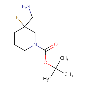 1-Piperidinecarboxylic acid, 3-(aminomethyl)-3-fluoro-, 1,1-dimethylethyl ester