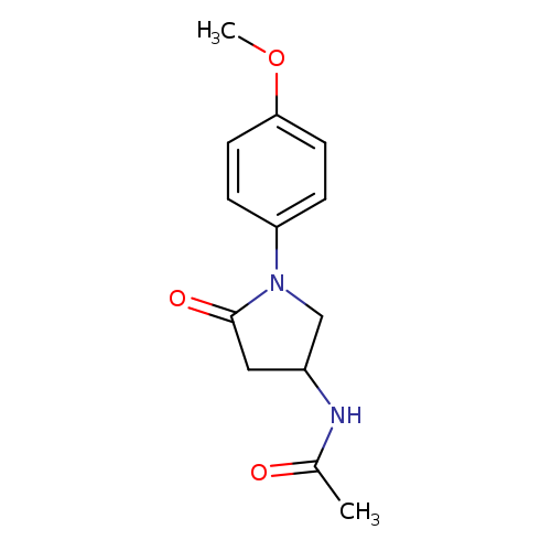 N-[1-(4-methoxyphenyl)-5-oxopyrrolidin-3-yl]acetamide