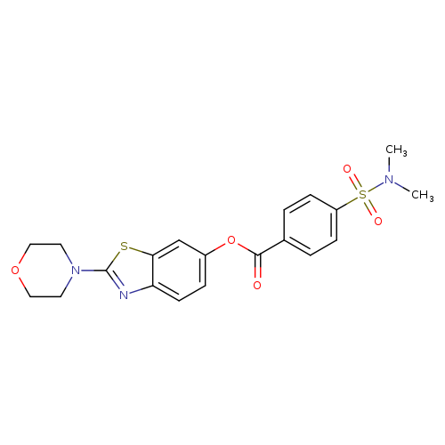 2-(morpholin-4-yl)-1,3-benzothiazol-6-yl 4-(dimethylsulfamoyl)benzoate