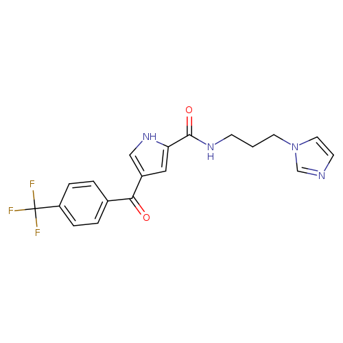 N-[3-(1H-imidazol-1-yl)propyl]-4-[4-(trifluoromethyl)benzoyl]-1H-pyrrole-2-carboxamide