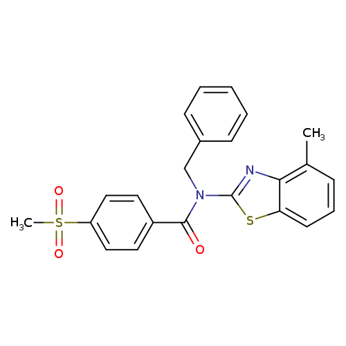 N-benzyl-4-methanesulfonyl-N-(4-methyl-1,3-benzothiazol-2-yl)benzamide