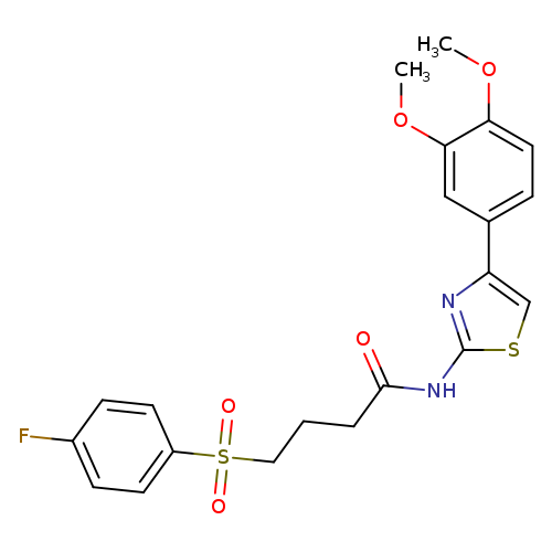 N-[4-(3,4-dimethoxyphenyl)-1,3-thiazol-2-yl]-4-(4-fluorobenzenesulfonyl)butanamide