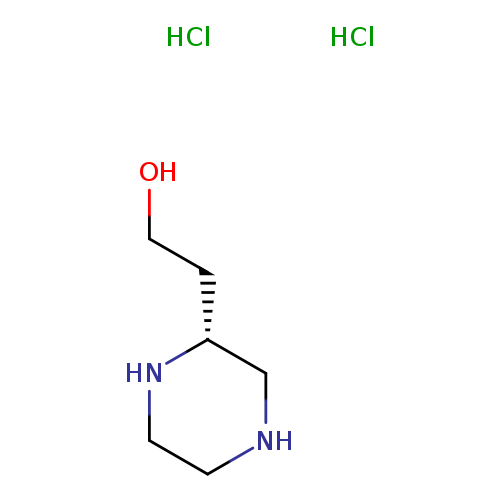 2-Piperazineethanol, hydrochloride (1:2), (2R)-