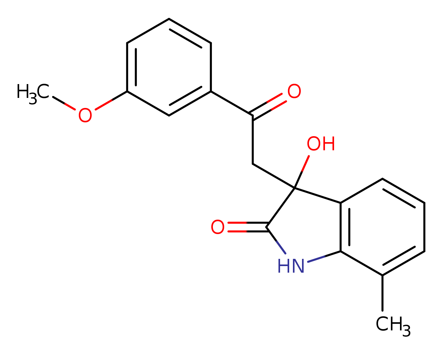 3-hydroxy-3-[2-(3-methoxyphenyl)-2-oxoethyl]-7-methyl-2,3-dihydro-1H-indol-2-one