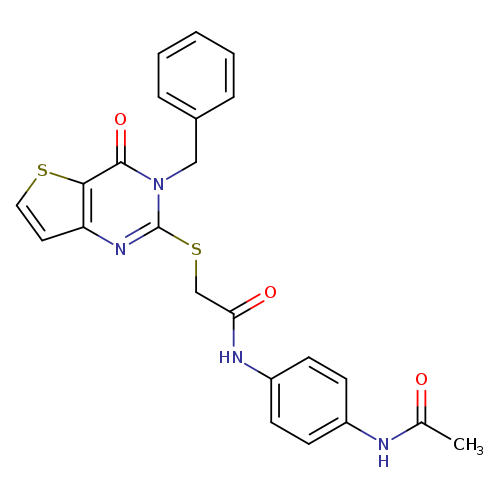 2-({3-benzyl-4-oxo-3H,4H-thieno[3,2-d]pyrimidin-2-yl}sulfanyl)-N-(4-acetamidophenyl)acetamide