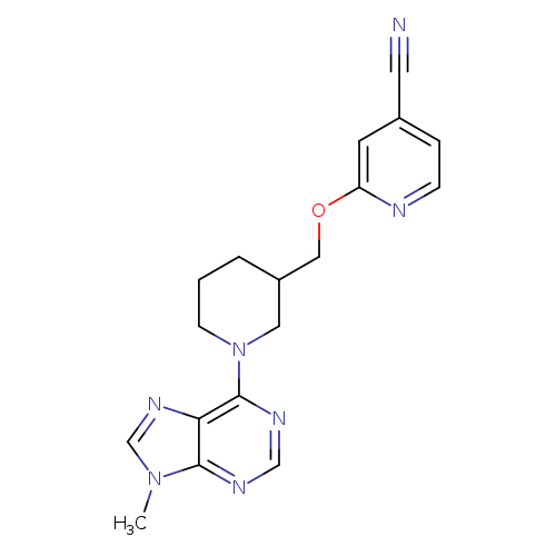 2-{[1-(9-methyl-9H-purin-6-yl)piperidin-3-yl]methoxy}pyridine-4-carbonitrile