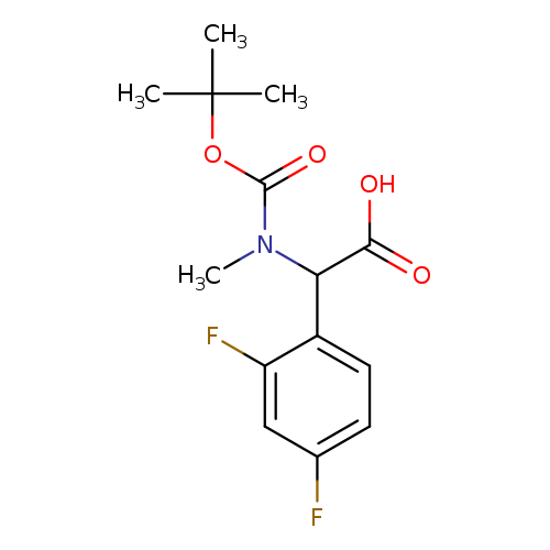 2-{[(tert-butoxy)carbonyl](methyl)amino}-2-(2,4-difluorophenyl)aceticacid