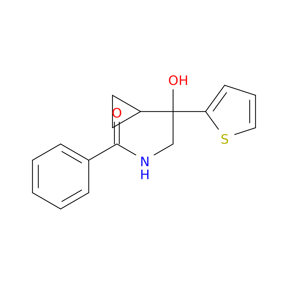 N-[2-cyclopropyl-2-hydroxy-2-(thiophen-2-yl)ethyl]benzamide