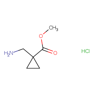 Cyclopropanecarboxylic acid, 1-(aminomethyl)-, methyl ester, hydrochloride (1:1)