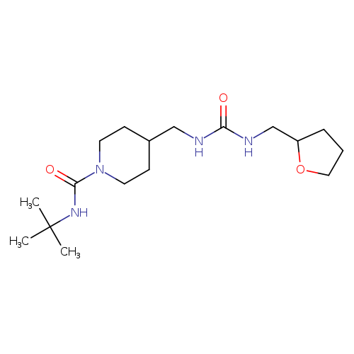 N-tert-butyl-4-[({[(oxolan-2-yl)methyl]carbamoyl}amino)methyl]piperidine-1-carboxamide
