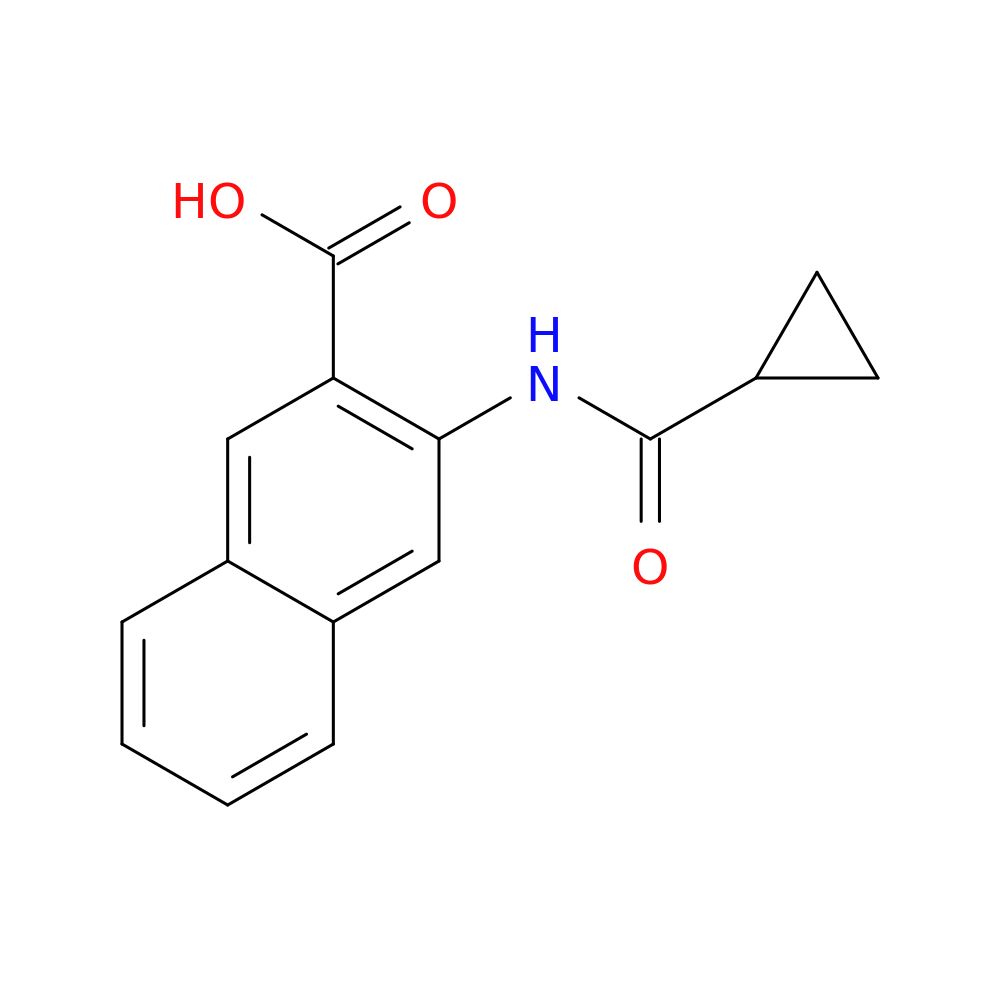 3-(Cyclopropanecarboxamido)-2-naphthoic acid