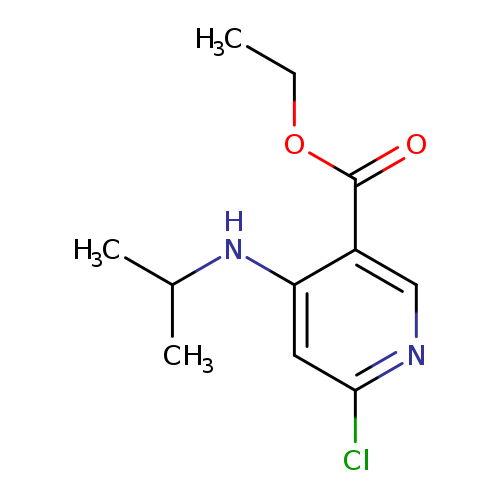 3-Pyridinecarboxylic acid, 6-chloro-4-[(1-methylethyl)amino]-, ethyl ester