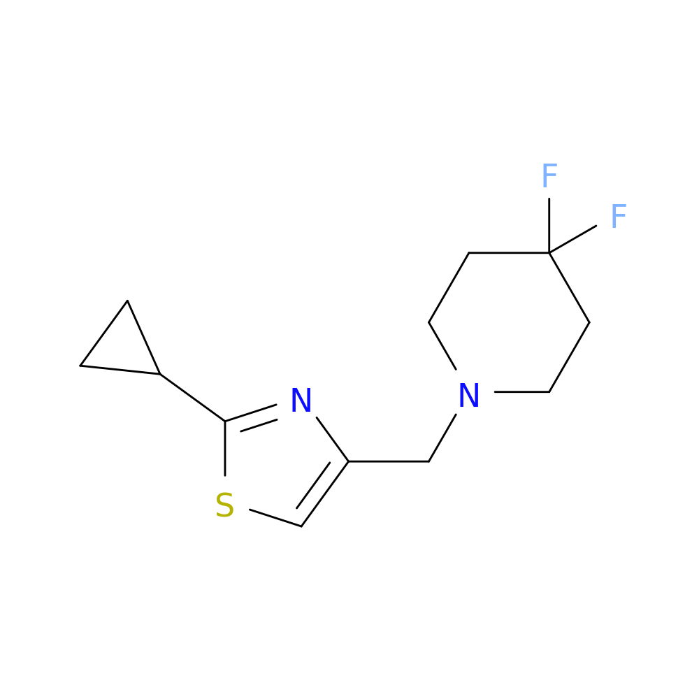 1-[(2-cyclopropyl-1,3-thiazol-4-yl)methyl]-4,4-difluoropiperidine