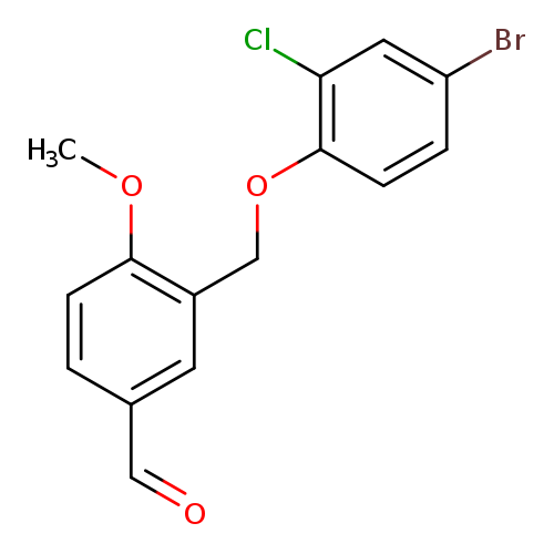 3-[(4-Bromo-2-chlorophenoxy)methyl]-4-methoxybenzaldehyde