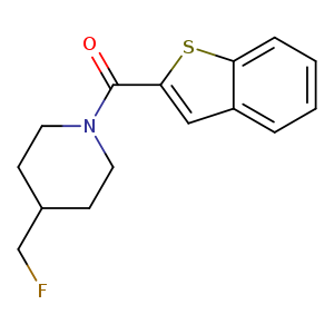 1-(1-benzothiophene-2-carbonyl)-4-(fluoromethyl)piperidine