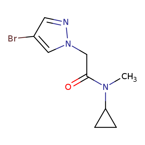 2-(4-bromo-1H-pyrazol-1-yl)-N-cyclopropyl-N-methylacetamide