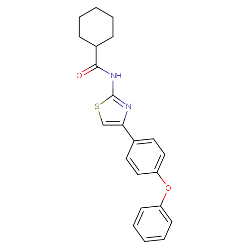 N-[4-(4-phenoxyphenyl)-1,3-thiazol-2-yl]cyclohexanecarboxamide