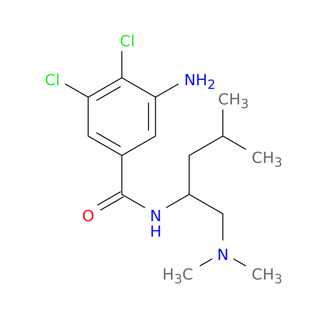 3-amino-4,5-dichloro-N-[1-(dimethylamino)-4-methylpentan-2-yl]benzamide
