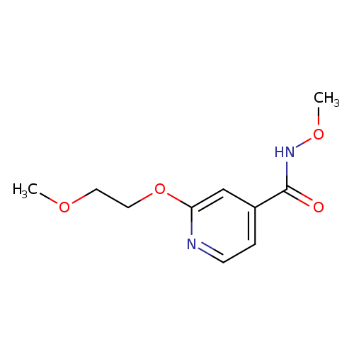 N-methoxy-2-(2-methoxyethoxy)pyridine-4-carboxamide