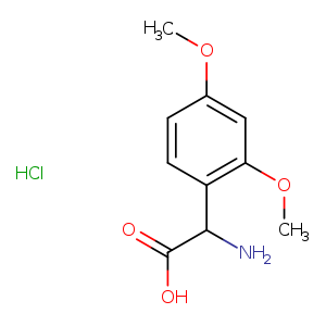 2-amino-2-(2,4-dimethoxyphenyl)acetic acid hydrochloride