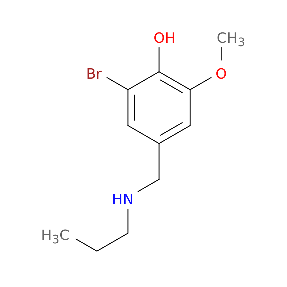 2-bromo-6-methoxy-4-[(propylamino)methyl]phenol